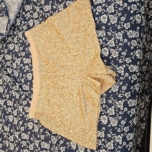 Gold Sequin Shorts